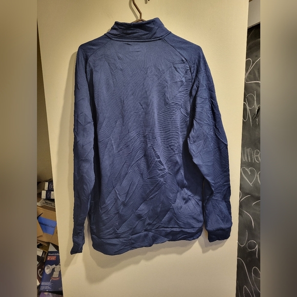 Under Armour Navy Blue Quarter-Zip Pullover, Size Large - Picture 3 of 7